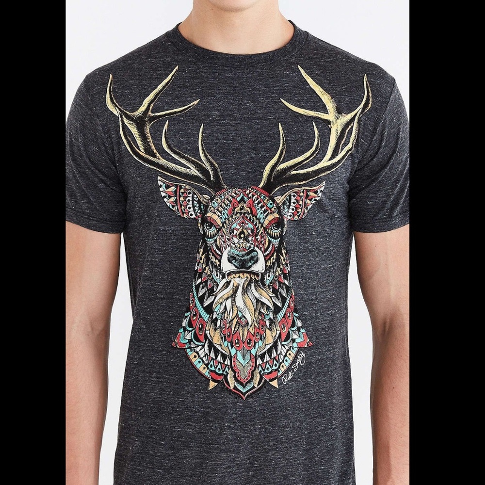 Ornate Deer Print Tshirt